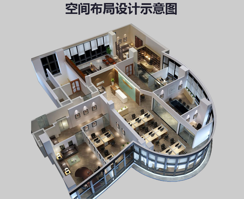 辦公室裝修設計圖，辦公室裝修效果圖